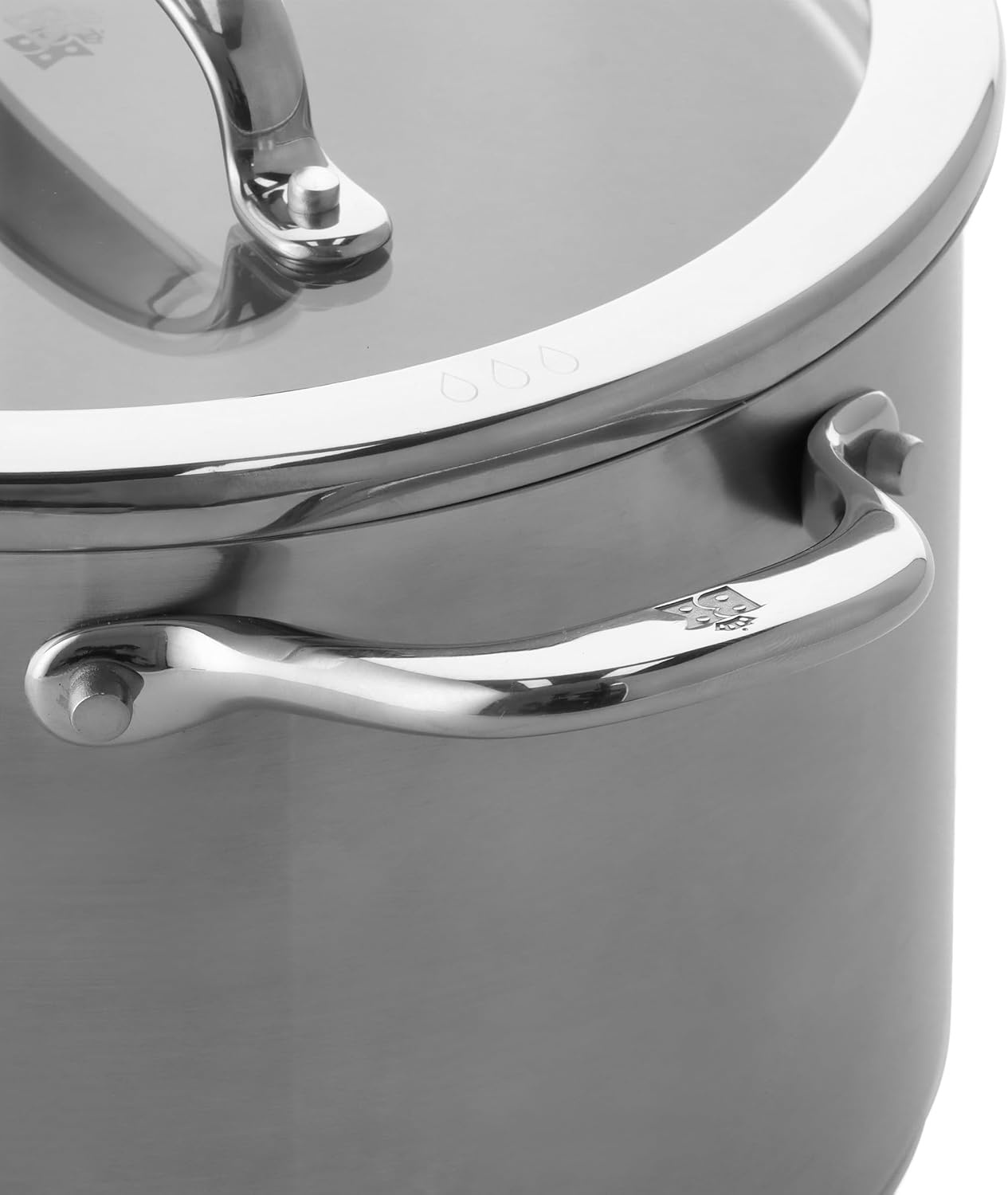 image:imageBK Twist 5Piece Stainless Steel Saucepan Set with Lids Saucepan amp 4 Cooking Pots Stackable Integrated Pouring System Dishwasher Safe Suitable for Induction Cookers OvenSafeSilver