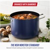 Blue Diamond 8QT Diamond Infused Ceramic Nonstick Stockpot with Lid, Blue, 8QT Stockpot with Lid (Pack of 2)